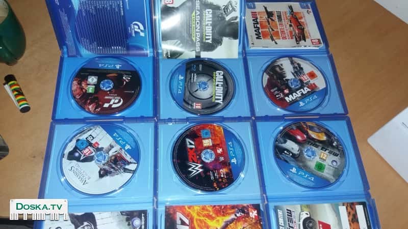 Диски на плейстешон 4, 6 игр.  почти не играл,