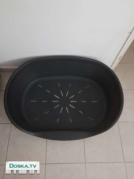 лежанка для собаки размер 95 х 70 см. Цвет чёрный.