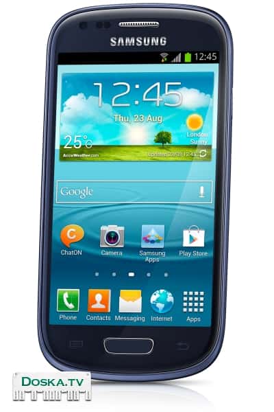 телефон Samsung GALAXY S III mini(мини!),цвет темно-синий. Отличный телефон, куплен