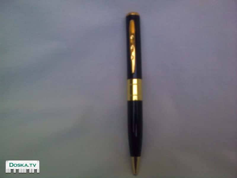 шпионские аксессуары-шариковая ручка с видекамерой и микрофоном внутри