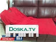 Красный нарядный женский костюм: блуза и юбка, размер 16 (44)