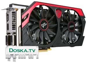видеокарту GeForce MSI GTX-760 (OC Gaming), 256bit, 2GB. Новая, в