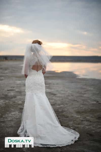 свадебное платье, б/у, после химчистки, одевалось один раз, в идеальном