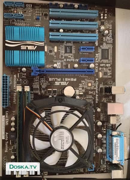 ! КОМПЛЕКТ ДЛЯ СБОРКИ КОМПЬЮТЕРА. Мат. плата: ASUS P8H61 PLUS