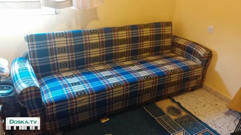 Диван-книжка, состояние - отличное, длина с подлокотниками 2,25 м