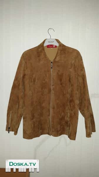 Женская куртка. Весна-осень. Искусственный замш. Рамер 48-50.