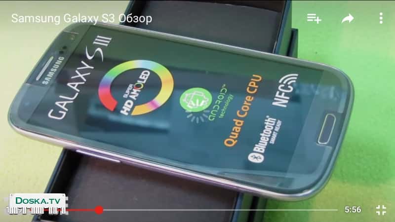 телефон Галакси 3, синего цвета, 16 гига память, в новом