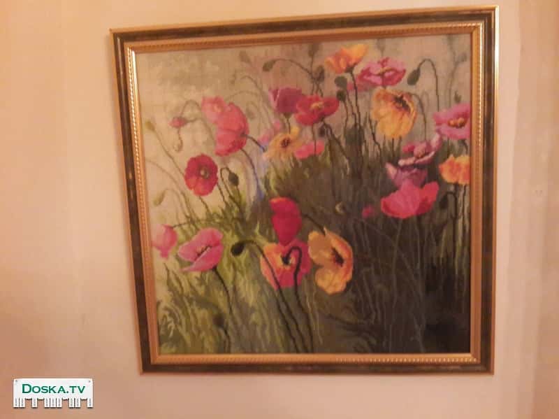 картины вышитые крестиком и бисером. Идеально подойдет в качестве подарка