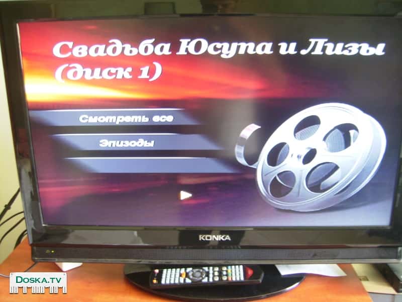 Телевизор лсд 32 инч KONKA c пультом и подставкой. В