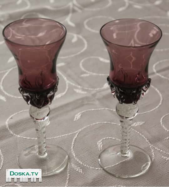 Новые фужеры "TULIP" - Богемское стекло ... 10 шт.