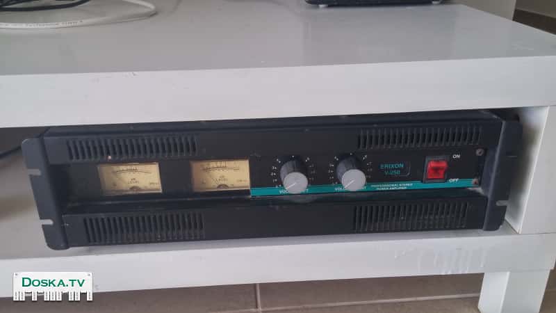 4 профессиональные колонки emf усилитель микрофон проектор и еще.