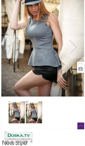 Стильный комплект, выполненный из французского трикотажа и плащевки. Блуза приталенного