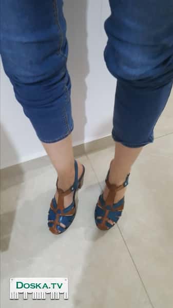 Босоножки кожанные. Новые.