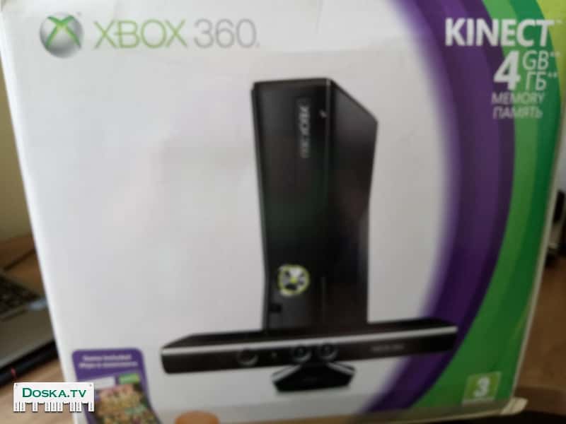 игровую приставку xbox 360 kinect в идеальном состоянии. Использовали всего