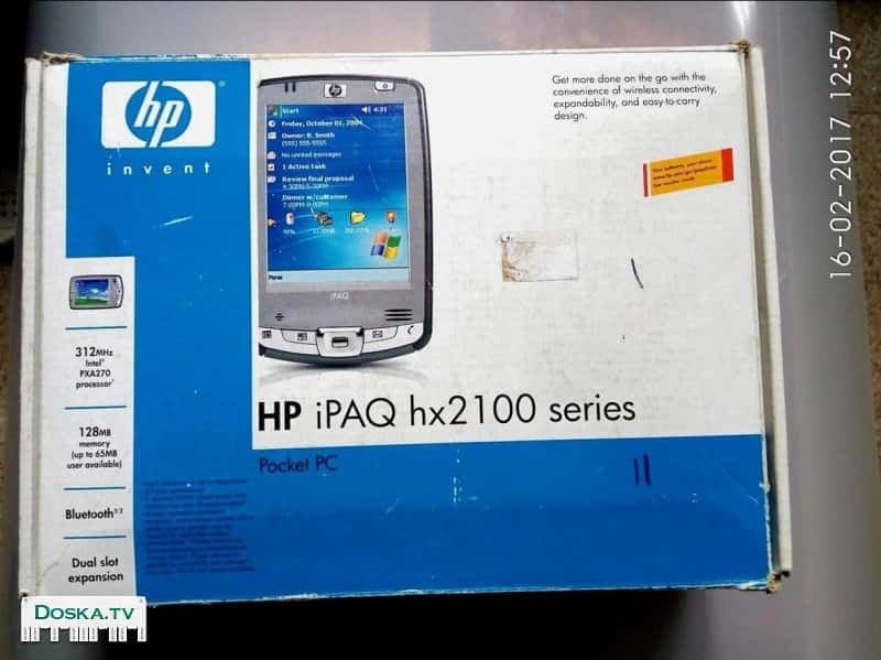 Карманный компьютер hp ipaq hx2100 series.полностью укомплектован. В идеальном состоянии.