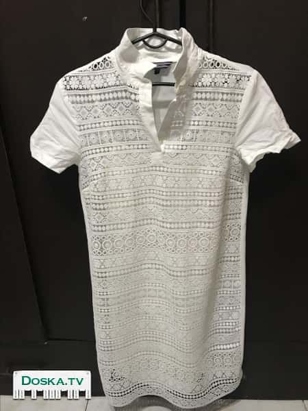 Платье с подкладом, свободного кроя,строгое, размер S ( оригинал, покупала