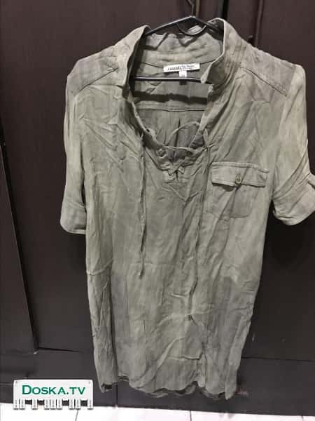 Рубашка удлиненная, размер s-m, свободная. Одевала пару раз. Звонить после