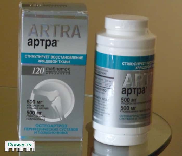 АРТРА Пищевые добавки для поддержания здоровья суставов. 500мг хондроитин 500мг