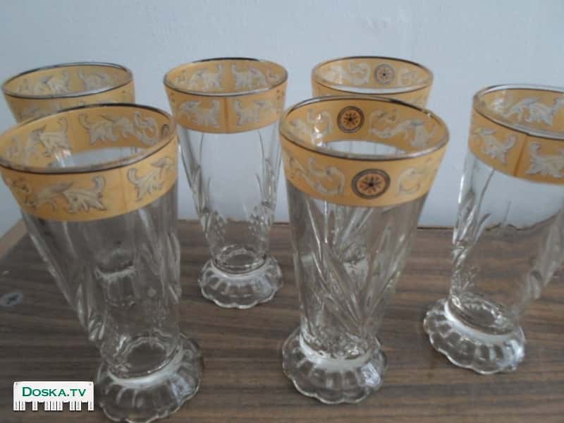Бокалы французский хрусталь новые 6 штук.