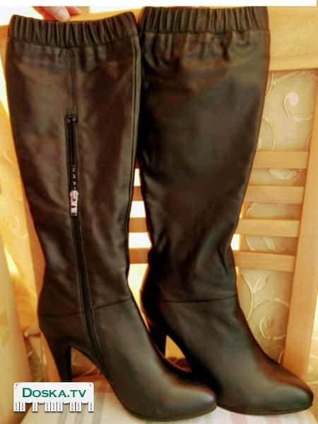 Срочно- срочно... Сапожки из натуральной кожи,размер 38-39, куплены в Москве,