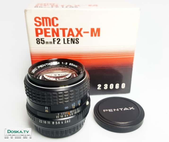 Продаю объектив SMC PENTAX-M 85mm F2.0. байонет К есть переходник