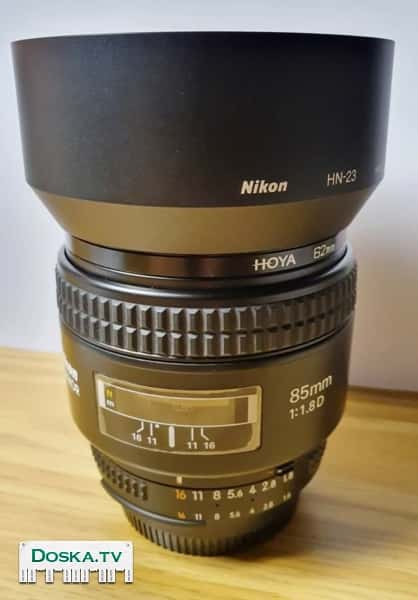авто-фокусный объектив Nikon Nikkor AF 85mm /1.8D в отличном состоянии,