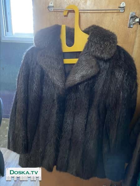 Норковый полушубок  Настоящий мех Размер XL Почти не пользовались