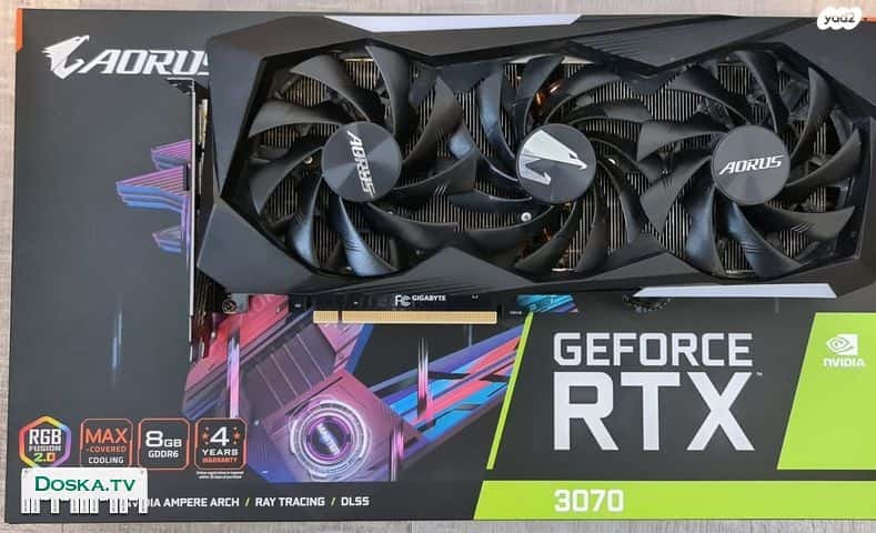 Продаю видеокарту AORUS GEFORCE RTX 3070 в связи с обновлением.