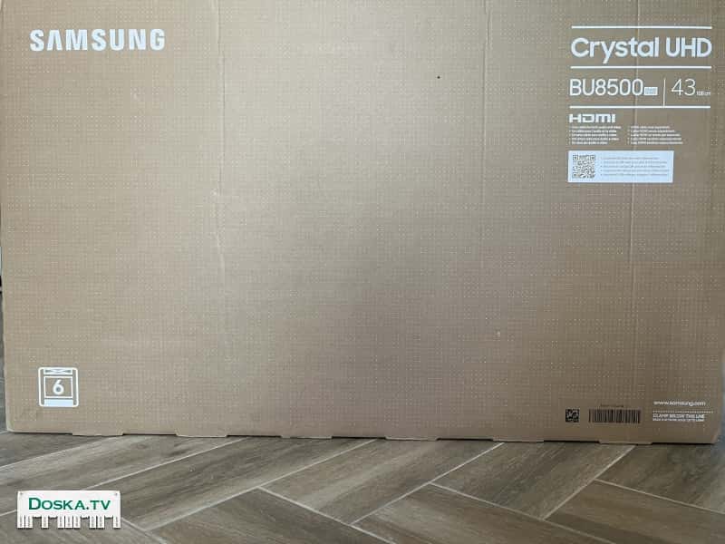 Телевизор Samsung UE43BU8500UXRU, Crystal UHD, 4K Ultra HD, черный, СМАРТ