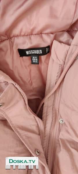 Продаю пальто тёплое большого размера. Цвет розовый. Новое