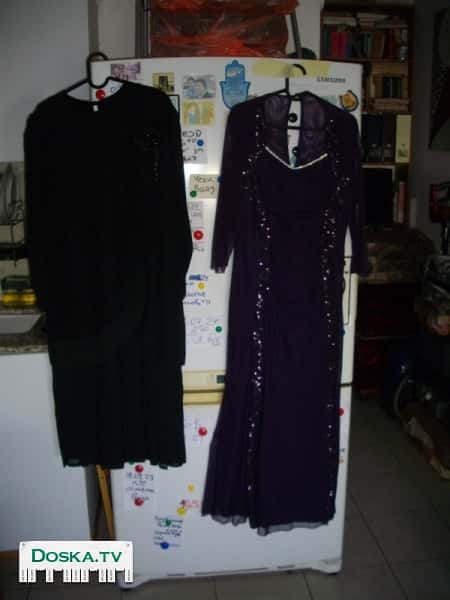 2 почти новых марочных платья платья размера L черного и
