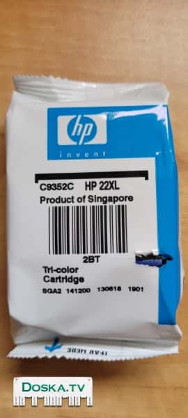 Цветной картридж HP 22XL совершенно новый в упаковке оригинал