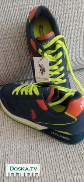 Кроссовки синие с красным, BELO R-R 44,NA 43