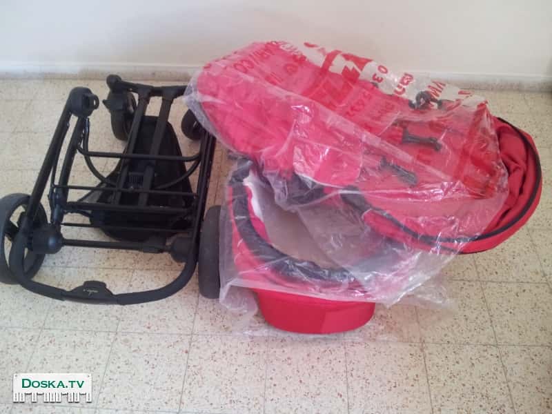 Коляска фирмы Мика-4, 2 в 1, люлька и прогулочная коляска!