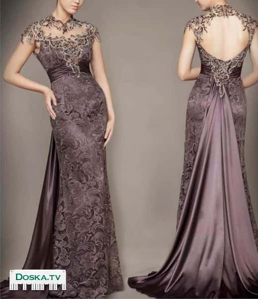 эксклюзивное вечернее платье темно синего цвета- новое в упаковке.