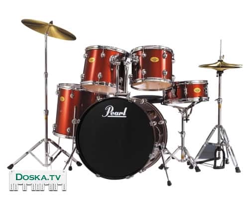 Акустическая барабанная установка . Комплектация: бас-барабан 22" x 16",