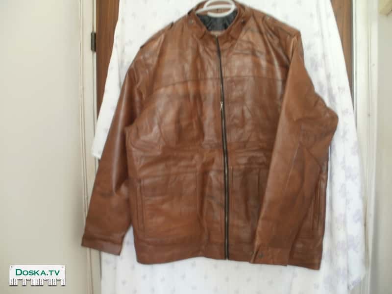 Индийская кожаная куртка р.52-54,рост 3-4.