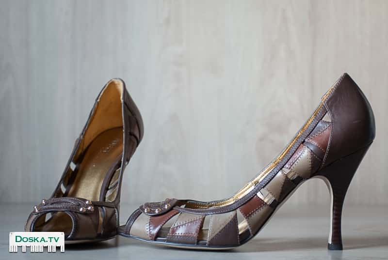 коричневые кожаные новые туфли Guess,размер 10М (41-й)