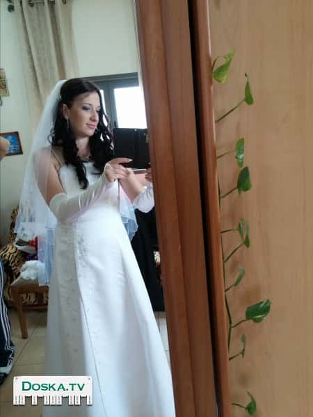 Красивое свадебное платmt. Tсть перчатки и фота в подарок. В