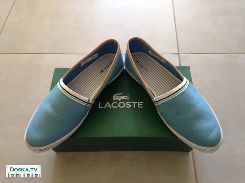 Продаю новые слипоны lacoste оригинал (одевал пару раз, оказались малы.)