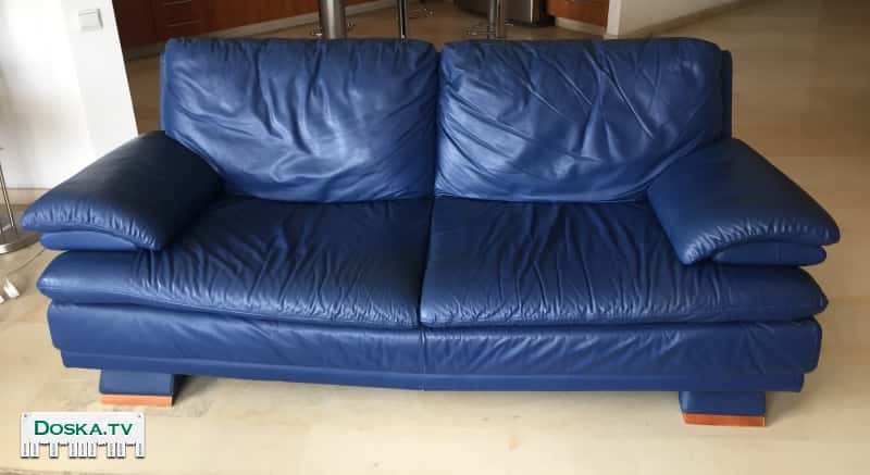 2 дивана из полностью натуральной итальянской кожи, сделаны в Италии,