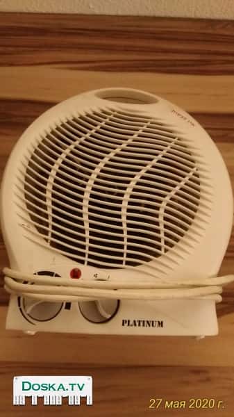 тепловентилятор. Работает как на обдув, так и на нагнетание тёплого