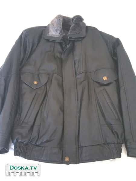 Продаю мужскую кожаную куртку на отстёгиваюшейся утеплённой подкладке и отстёгиваюшемся