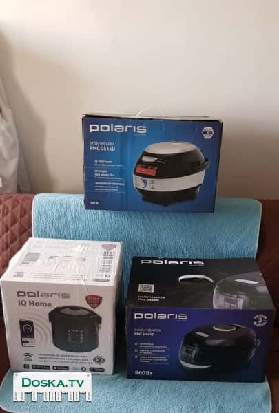 Мультиварка "Polaris" с меню на русском языке, 5 литров. Новая,