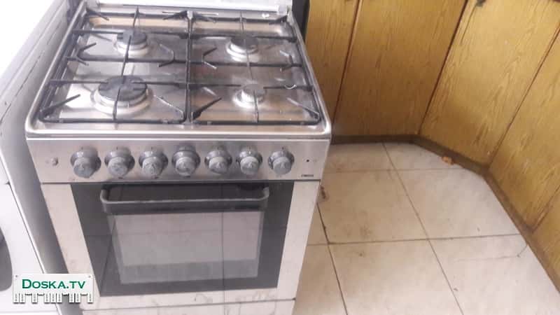 газовая плита с духовкой нержавейка в хорошем состоянии на