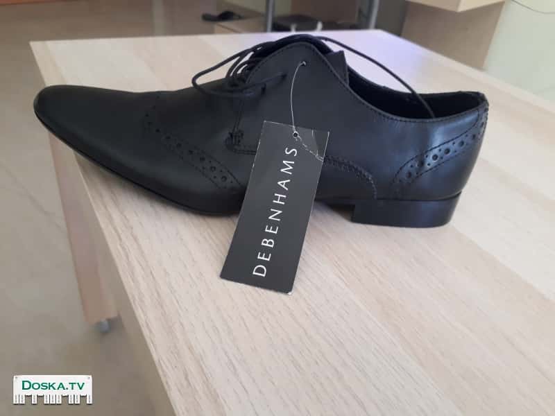 Новые кожаные элегантные туфли. английский бренд. на торжества и на