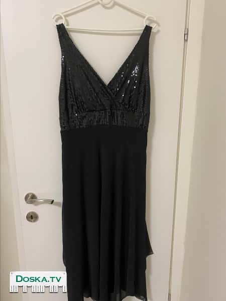 Платье вечернее чёрное размер 5