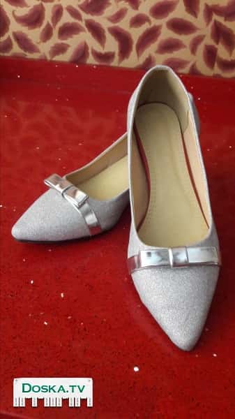 Бассаножки 40 размер 85шк. Серые туфли