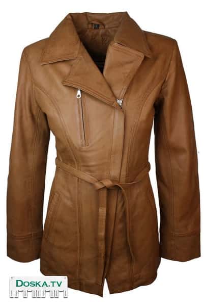 Дамская американская кожаная куртка. Высококачественное изделие из телячьей кожи. Размер