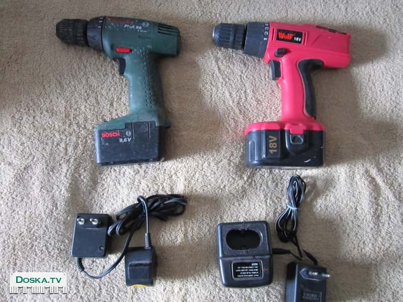 WOLF cd18/10l and BOSCH PRS-96 . Электрические отвертки В